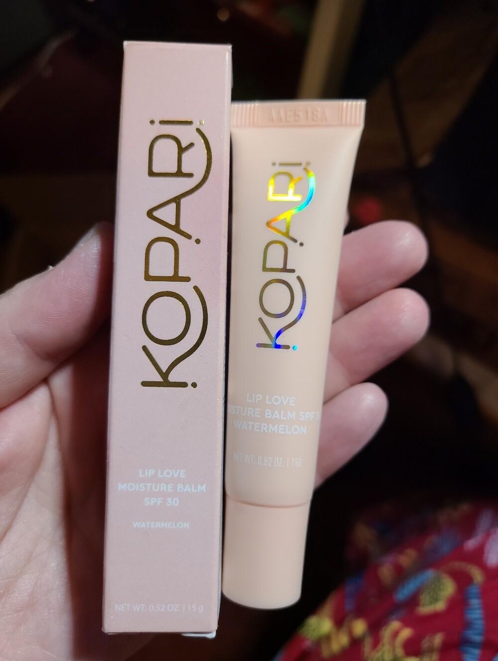 Kopari Lip Love Moisture Balm SPF 30 — Watermelon Peach Tone